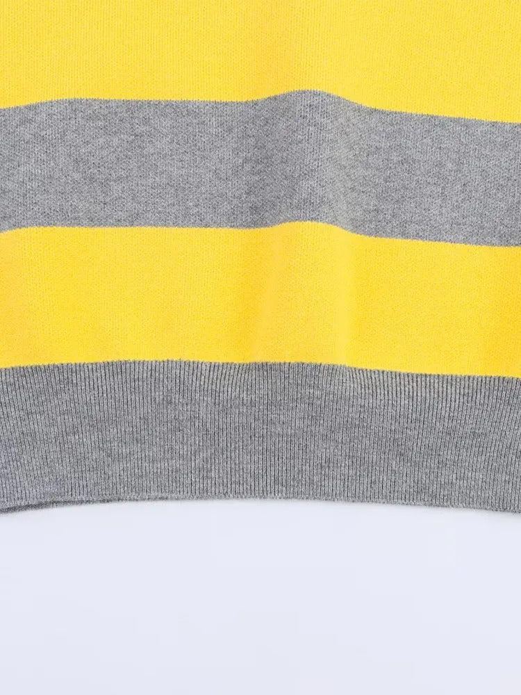 Striped Polo Knit Jumper