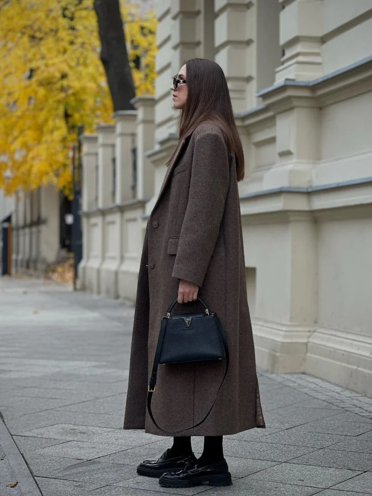 Longline Brown Oversized Coat