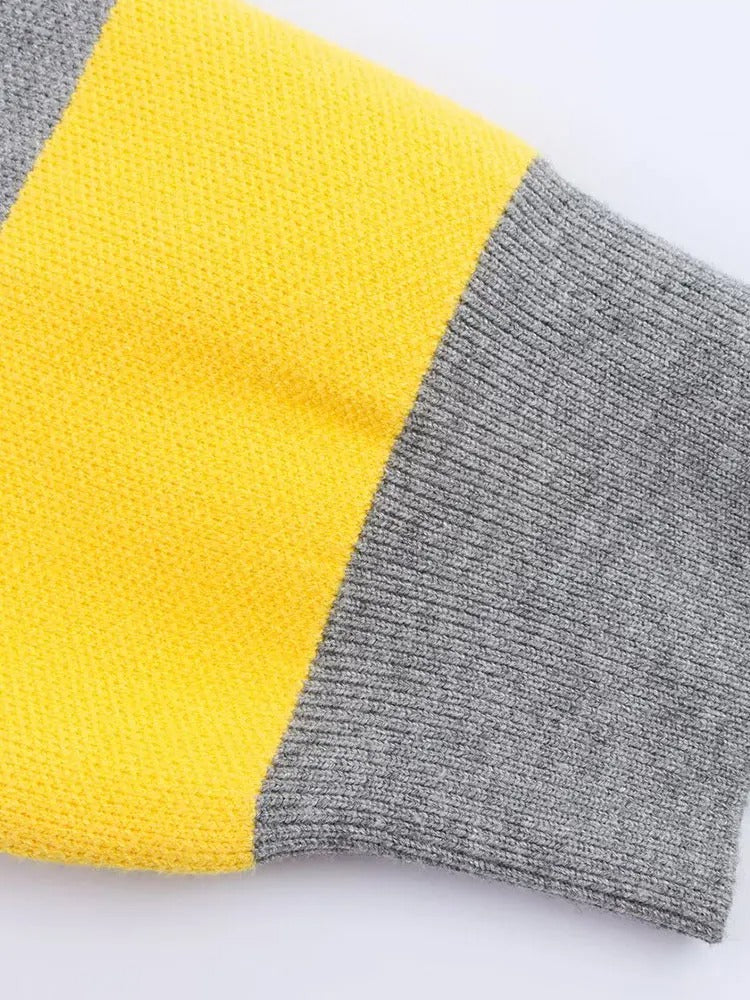 Striped Polo Knit Jumper