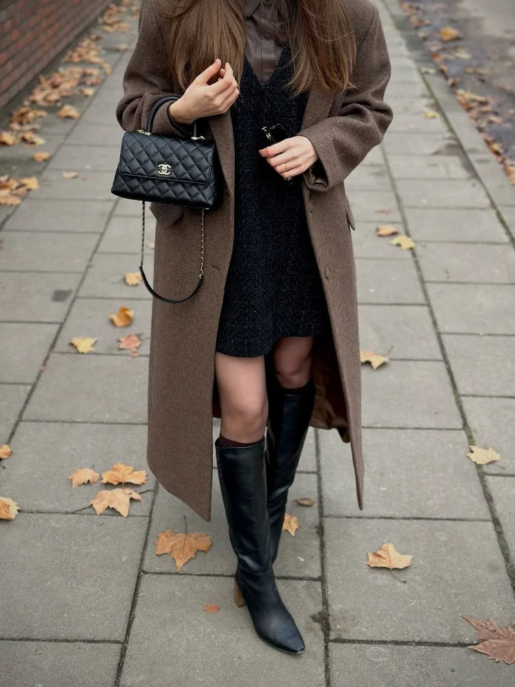 Longline Brown Oversized Coat